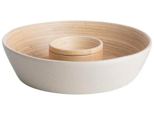 Serveerschaal Bamboe lichtgrijs – Ã˜22cm