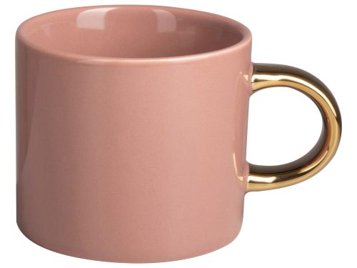 Mok lichtroze met gouden oor, 230ml
