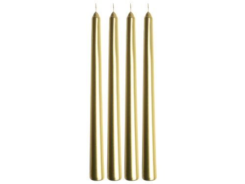 Dinerkaarsen Goud, 4 stuks- Gusta
