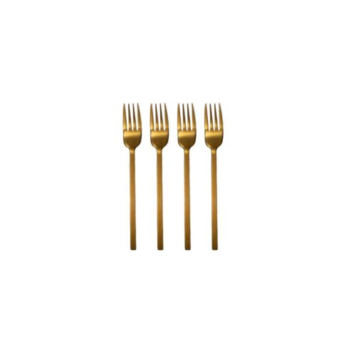 LEEFF, vorkjes roze goud Charlot, set van 4