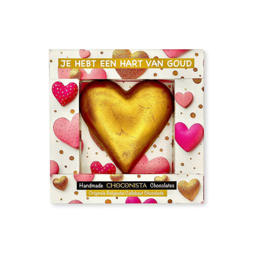Choconista Chocoladecadeau Hart van goud