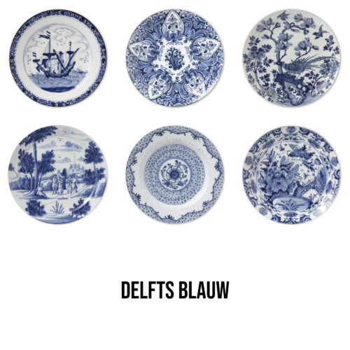 Bont - Onderzetters Delfts Blauw, 6 stuks