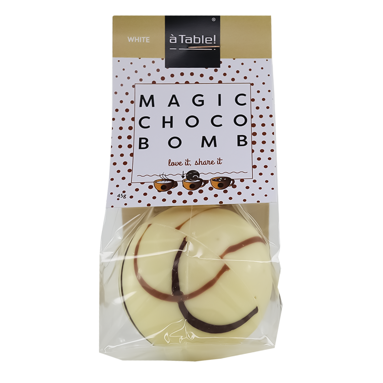 Magic Chocolate Bomb, wit