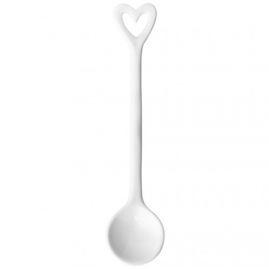 Räder, kleine lepel met hart, wit