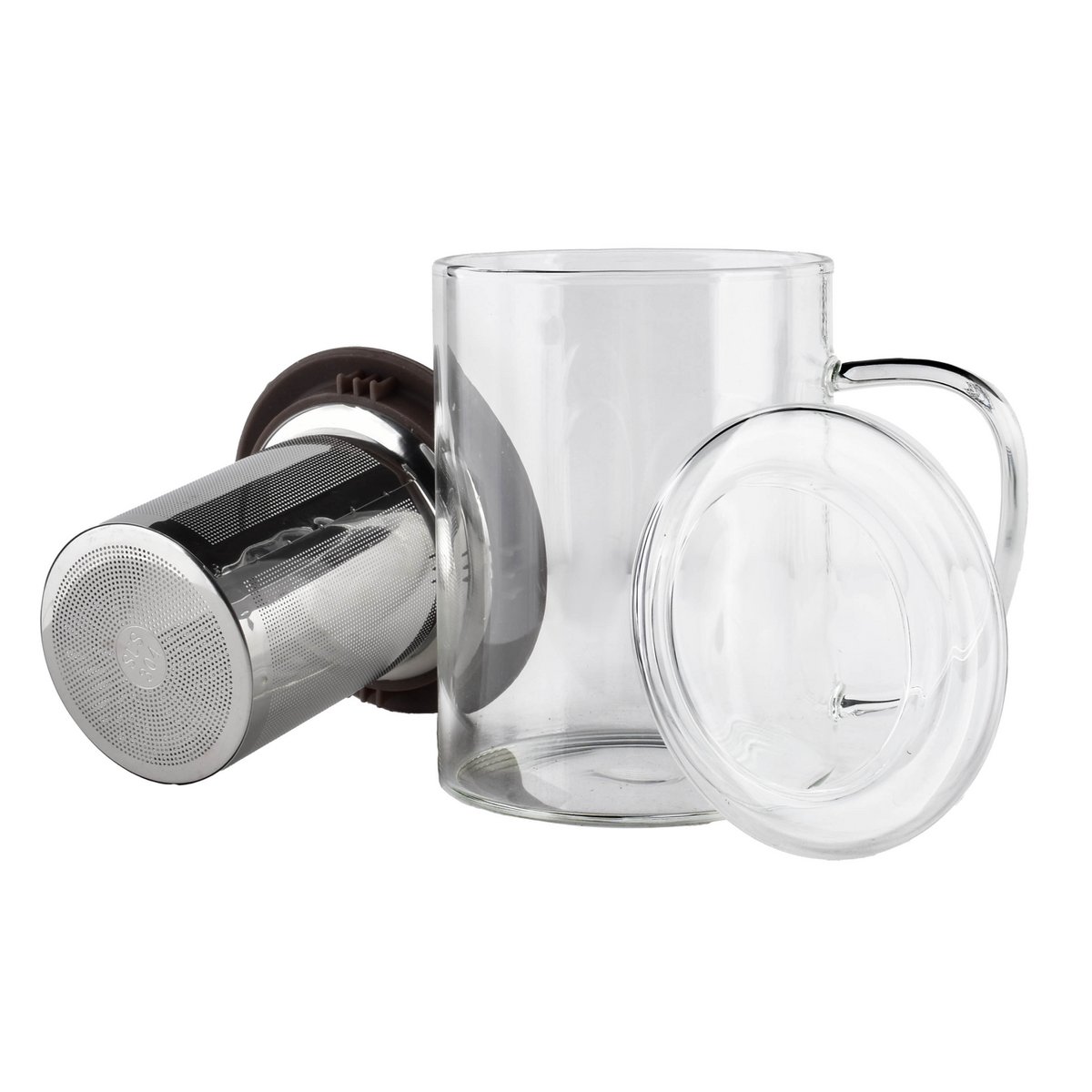 Allesken - Theeglas 'Peter' met infuser, 400ml - Afbeelding 3