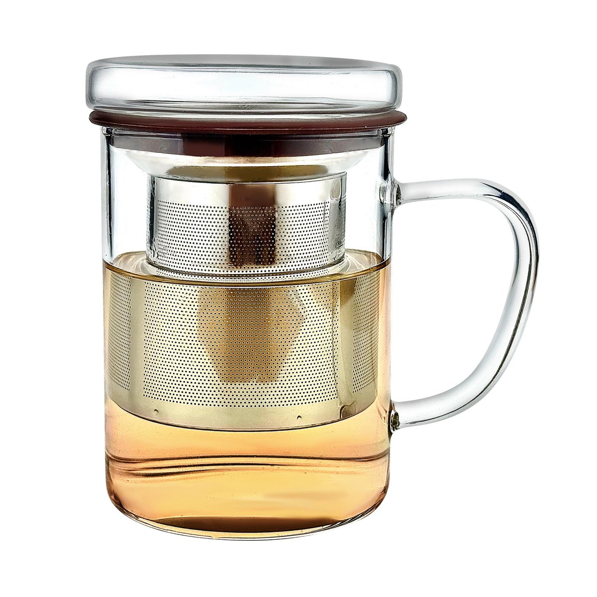 Allesken - Theeglas 'Peter' met infuser, 400ml - Afbeelding 2