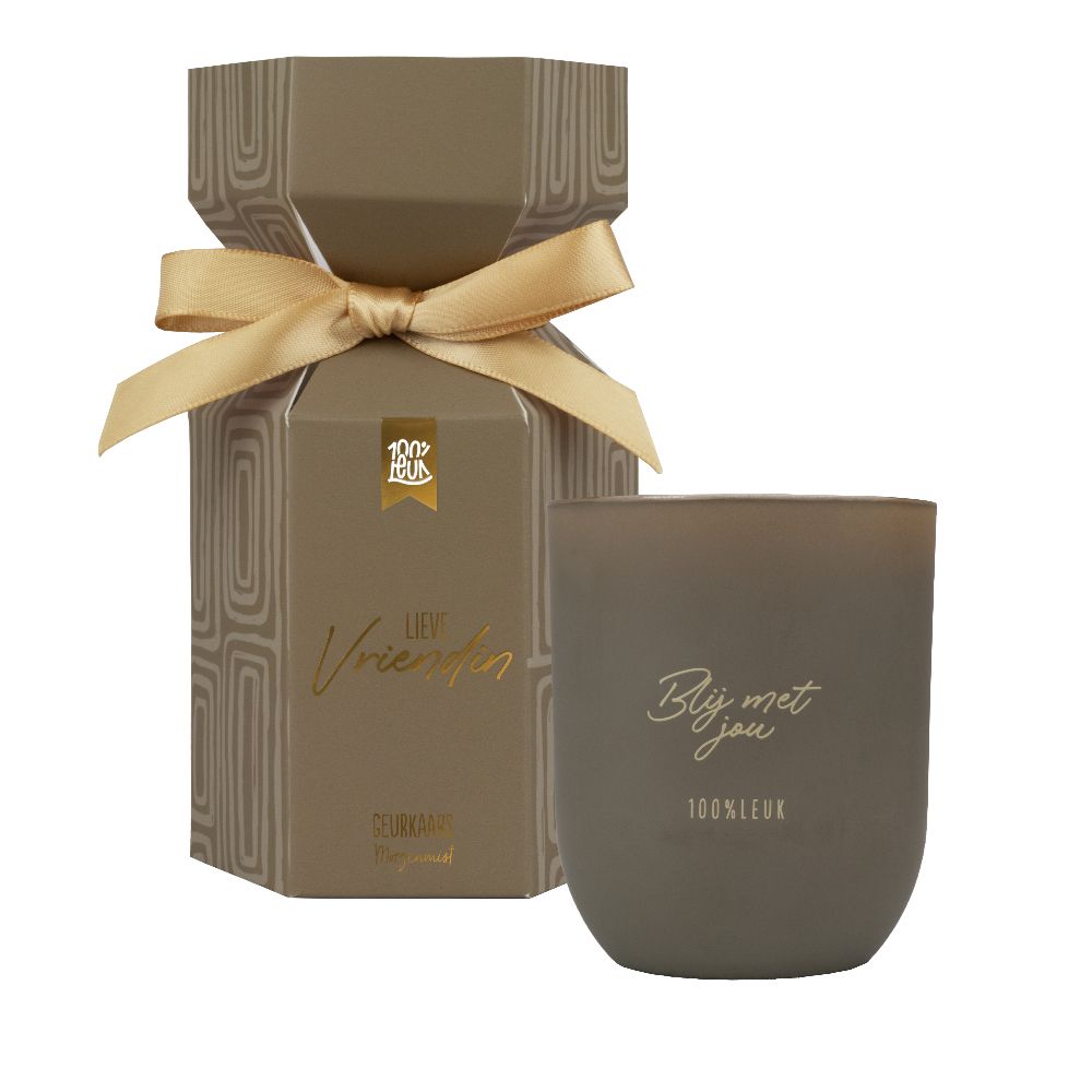 Geurkaars in cadeauverpakking 'Vriendin' – 100% Leuk - Afbeelding 2