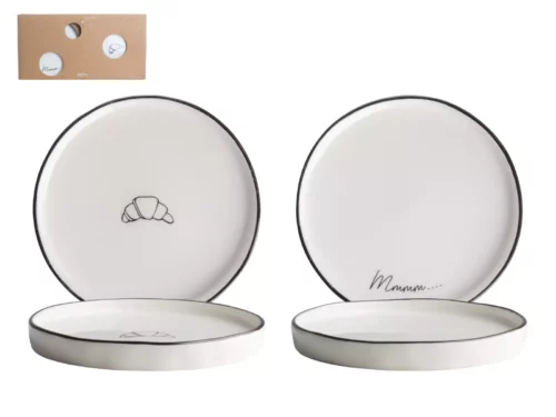 Gusta – Bord Enjoyables, Set van 2, Ø15,5cm