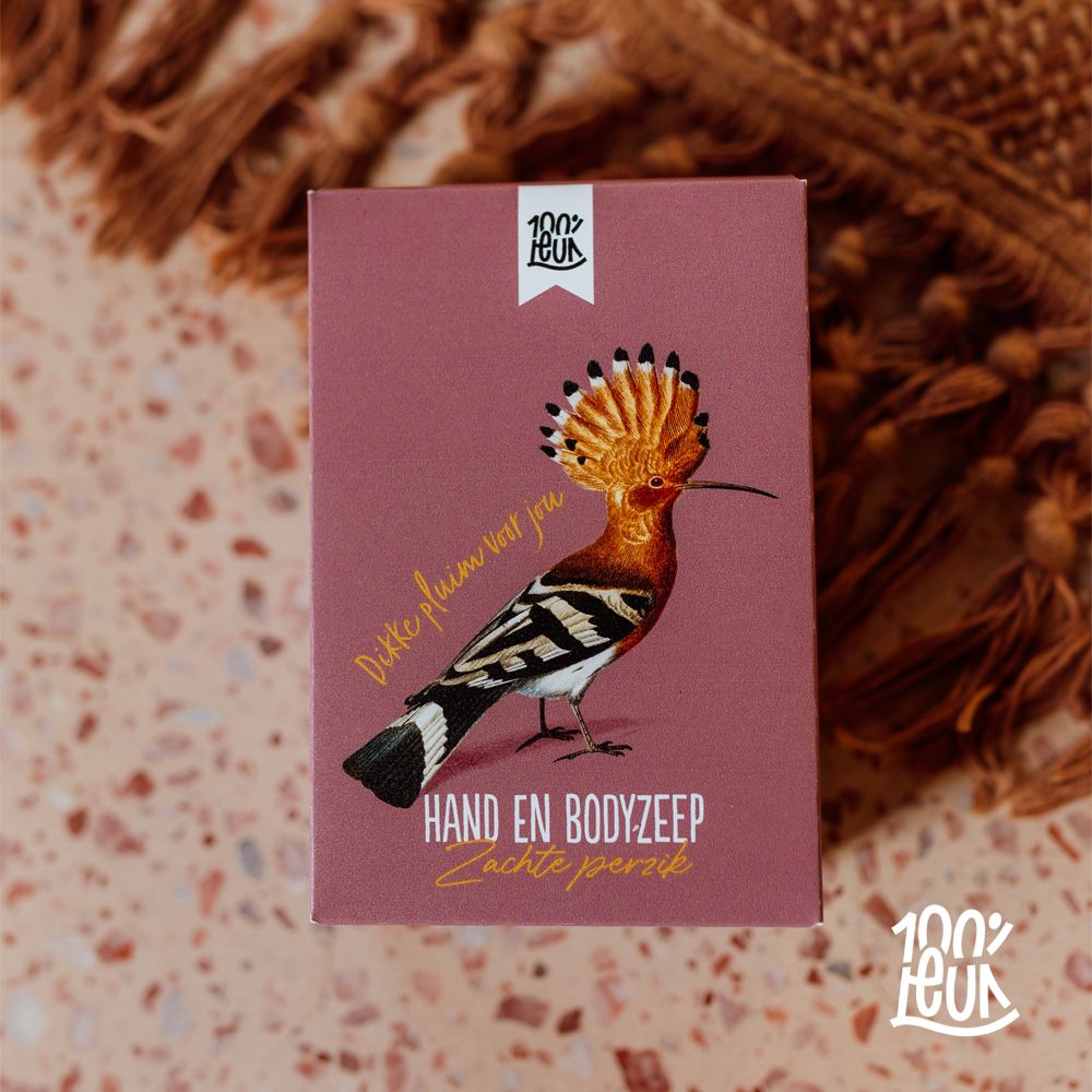 Hand en bodyzeep 'Dikke pluim' – 100% Leuk - Afbeelding 3