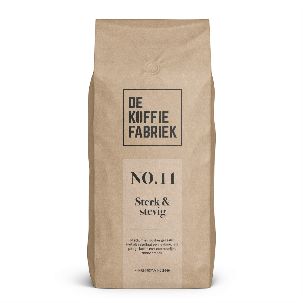 no11 freshbrew koffie De Koffiefabriek Sterk en stevig